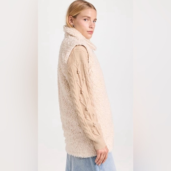 Rails Cream Shearling “Orion” Vest - Picture 2 of 7